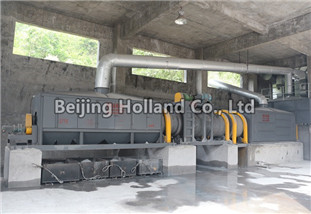Aluminum dross cooler, preliminary screening machine, ball mill, and final screening machine